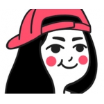 超萌的可爱的卡通头像女生图片 红扑扑的脸蛋