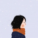 暖心卡通漫画情头一对两张图片