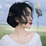 短发清新风女头 高清好看的女头小清新短发发型图片