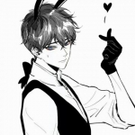 漫画版时尚情头动漫 高清一左一右的动漫时尚帅气情头图片