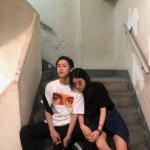 情头原宿风韩版一对两张图片