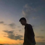 黄昏系情头 高清一左一右的意境黄昏落日情头图片
