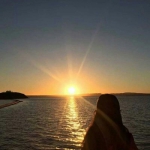 唯美落日夕阳照情头 高清好看的情头情侣真人晚霞落日夕阳图片