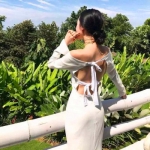 性感骚气头像女头露背部