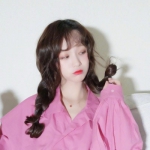 可爱粉色少女心头像真人