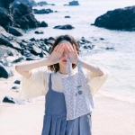 唯美的好看女头可爱挡脸