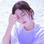 淡蓝色头像女高清唯美图片