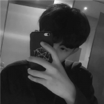 高清新潮男头挡脸图片