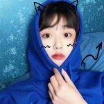 蓝色微信头像女生图片
