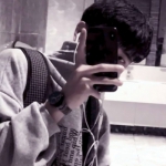 ins风男头挡脸图片