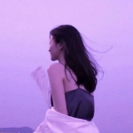 女生紫色头像高清漂亮好看图片