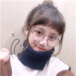 戴眼镜可爱呆萌女头图片