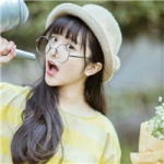 清纯戴眼镜女头图片