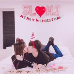 甜蜜恩爱的情侣吻照头像图片