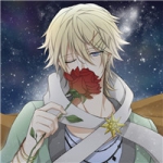 唯美帅气带花的动漫男头图片