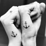 唯美的情侣纹身部位头像图片