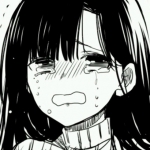 伤感有点可爱的黑白漫头女生图片