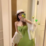 清新的绿色系高清女头