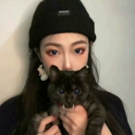一个女生抱着猫的头像好看高清的图片