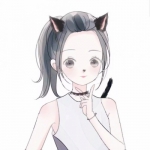 简单小清新手绘的女头图片