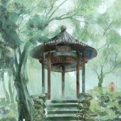 唯美意境好看高清的水墨古风风景头像图片(图5)