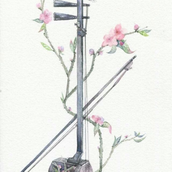 唯美绘画的古风乐器唯美头像图片(图2)