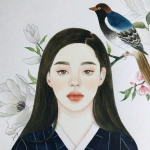 个性十足的好看手绘女头图片