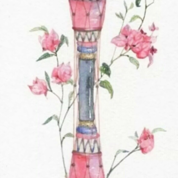 唯美绘画的古风乐器唯美头像图片(图12)