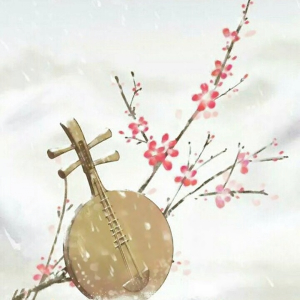 唯美绘画的古风乐器唯美头像图片(图13)