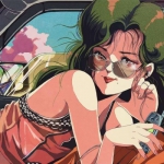 成熟的复古风漫画高清女头图片