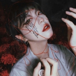 黑暗高清忧郁的冷酷少女真人头像图片