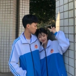 学生高清真人超甜的情头图片