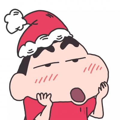 超萌的可爱蜡笔小新全员圣诞高清头像图片