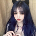 微信高清超酷的原宿女生染发头像图片