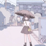 少女的日常生活动漫高清头像图片