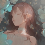 唯美有气质好看的漫画女头像图片