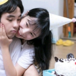 一起庆生过生日的情侣,微信一对两张真人情头图片