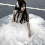 好看的社会婚纱女头图片