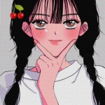 手绘高清时尚的二次元女头图片