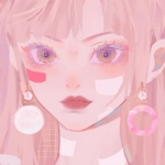 2023好看高清的最新微信头像手绘像女图片