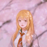 动漫高清唯美的简单大方女头图片