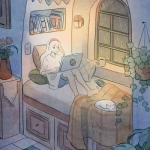 插画高清普通好看的清新少女风头像图片