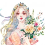 二次元高清清新的唯美手绘女头图片