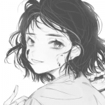 黑白丧系伤感动漫高清女头图片
