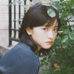 唯美清新的磨砂画质高清女头图片