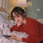 2023真人最新的女生红色系高清头像图片