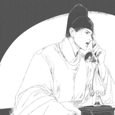 黑白动漫古风高清头像图片(图5)