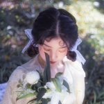 真人高清清新的梦幻仙气森系女头图片