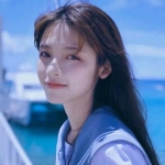 女生高清清新的蓝色唯美头像图片