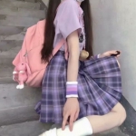 真人高清紫色系的女头图片